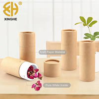 Contenants en carton rigide mat modernes avec couvercles pour emballages de bouteilles d'huiles essentielles, tubes en papier cadeau pour bijoux, thé, café