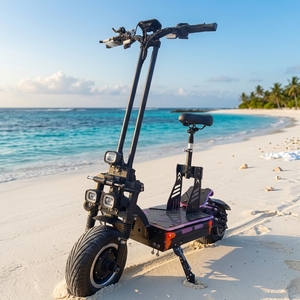 Scooter Eléctrico para Adultos, Batería de 72V 50Ah, Motor Dual de 15000W, Velocidad Rápida de 120KMH, Motor Potente sin Escobillas HM, Scooter de 13 Pulgadas con Asiento - Product Image 1