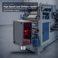 Capteur laser DT35 DTOF 1000Hz 10m haute vitesse pour la fabrication de sacs en papier, capteur de distance laser pour la positionnement de découpe des sacs, service de marque privée