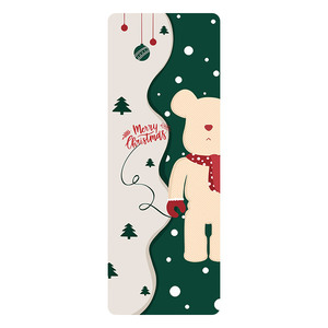 Tapis de yoga en caoutchouc naturel PU, 183 cm, rectangulaire, antidérapant, durable, écologique, lavable en machine, imperméable, résistant aux taches - Product Image 4