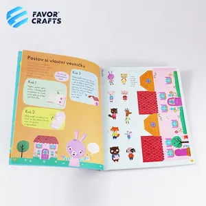 Custom Wholesale Printing Sticker Activity Children Books
