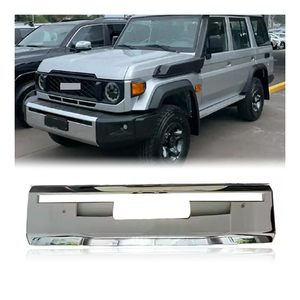 Maictop, piezas y accesorios para automóviles, parachoques delantero, embellecedor de placa cromada para <span class=keywords><strong>Toyota</strong></span> <span class=keywords><strong>Land</strong></span> <span class=keywords><strong>Cruiser</strong></span> <span class=keywords><strong>Pickup</strong></span> <span class=keywords><strong>70</strong></span> Series LC76 LC79 2024 - Product Image 3