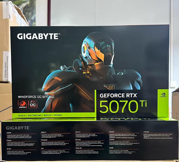 New RTX 5070 Ti 16GB GDDR7 3X OC Fan Workstation Desktop Gaming Graphics Card 5070Ti GPU