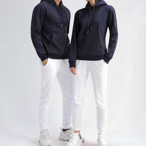 Sudadera con capucha atlética de lavado ácido de punto informal para mujer de peso pesado, sudaderas de lana, jersey de bolsillo de canguro para primavera invierno - Product Image 2