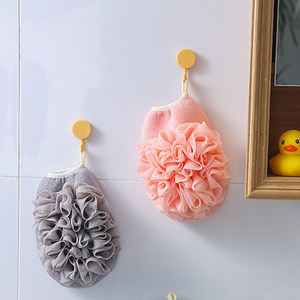 Baño Loofah Cuerpo Esponja Cepillos <span class=keywords><strong>Spa</strong></span> Puf Luffa Exfoliante Baño Guante Ducha Depurador Guante Manopla Almohadilla de limpieza con flor - Product Image 4
