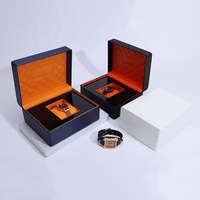 Boîte à montre en cuir PU de luxe avec logo personnalisé, boîte à montre avec coussin, boîte de rangement pour cadeau de montre, emballage, caja de relojes