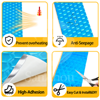 Tapis insonorisant écologique en butyl 2 mm, feuille d'insonorisation automobile OEM, feuille d'atténuation des vibrations pour voitures