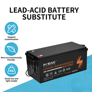 12.8V 300ah có thể sạc lại chu kỳ sâu LiFePO4 8000 + chu kỳ nhà sao lưu pin Lithium ion thay thế pin axit-chì - Product Image 3