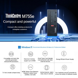 Hiệu suất cao Lenovo ThinkCentre m755e Intel Core I5-12400 8GB DDR4 256GB SSD + 1TB HDD nhỏ nhỏ PC kinh doanh Máy tính để bàn máy tính - Product Image 2