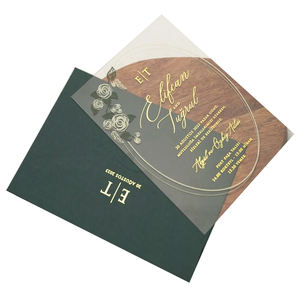 Invitations acryliques de <span class=keywords><strong>mariage</strong></span> d'impression UV acrylique <span class=keywords><strong>mariage</strong></span> menu personnalisé en <span class=keywords><strong>plexiglas</strong></span> <span class=keywords><strong>invitation</strong></span> de carte commémorative - Product Image 2