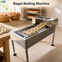 Nouvelle machine à faire bouillir l'eau pour bagels automatique commerciale Zeling ZL-S1200, 4000-5000 pièces/h, en acier inoxydable 201, ligne de production de boulangerie