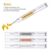 Offre Spéciale personnalisable comestible paillettes peinture stylo ensemble pour la cuisson bricolage gâteau décoration oeufs de pâques liquide perle stylo étincelle 4 pièces