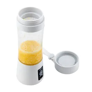 Elektrikli kişisel kullanım Mini Blender ev USB 6 bıçakları meyve sıkacağı bardağı 380ML şarj edilebilir meyve suyu taşınabilir karıştırıcılar