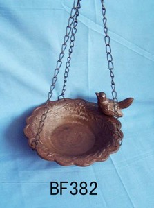 Mangeoire à <span class=keywords><strong>oiseaux</strong></span> vintage en fonte suspendue de bonne qualité, bain décoratif en métal en fonte <span class=keywords><strong>pour</strong></span> jardin, bain <span class=keywords><strong>pour</strong></span> <span class=keywords><strong>oiseaux</strong></span> d'extérieur, Offre Spéciale - Product Image 3