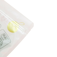 Sachet refermable à fermeture éclair avec fenêtre transparente, étanche, en plastique, pour emballage, fourni directement par l'usine