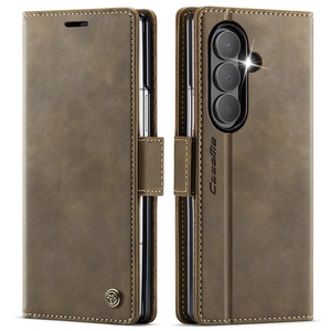 Lujo Caseme <span class=keywords><strong>033</strong></span> Flip PU Funda de cuero para teléfono con tarjeta Slos Stand Funda protectora trasera para Samsung <span class=keywords><strong>Galaxy</strong></span> Z Fold 7 - Product Image 1