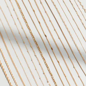 Collier en corde torsadée avec perles en forme de croix Figaro Snake Box pour hommes et femmes, chaîne personnalisée, multi-tailles, bricolage