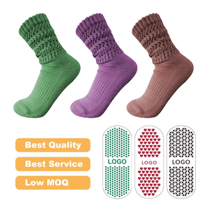 OEM Personalized Winter Slouch <b>Socks</b> Anti-Slip Grip Pilates Crew Sports <b>Socks</b> Custom Logo High Quality - Product Image 5