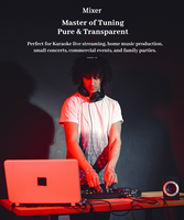 Mixer Audio Profesional 8 Kanal VP8-DSP dengan 6 Input Mic, 99 DSP, EQ 7 Band, Bluetooth, USB, MP3, dan Phantom Power 48V untuk Siaran Langsung