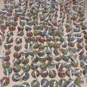 Billes de verre colorées décoratives de 16 mm pour la décoration d'aquariums, perles de verre translucides colorées, fournisseur de billes de verre pour enfants, Chine - Product Image 5