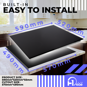 Placa de Inducción Integrada de 7600W con Tecnología Half Bridge - Product Image 3