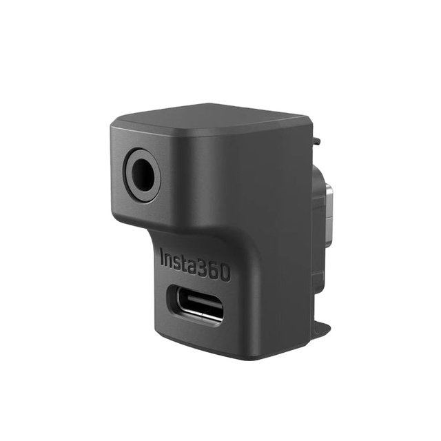 Original Insta360 Ace Pro & Ace Mic Adapter Type-C 3.5mm Audio Ports for MIC Audio Microphone Mount Accessories