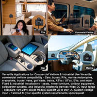 Cargador Universal de Fábrica para Panel de Vehículo, con Puertos USB Duales QC3.0 USB-A Tipo C 5V3.1A, Enchufe de Carga para Teléfono Celular en el Automóvil