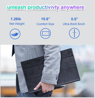 Moniteur portable Eimio 15,6 pouces FHD 1080P IPS, écran externe Type-C, deuxième écran pour ordinateur portable, extension d'écran pour Windows Phone Office OEM