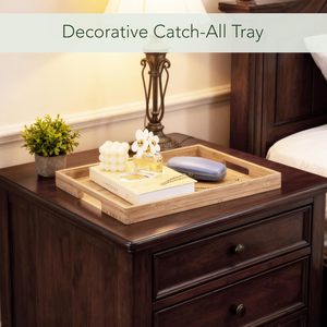 Bamboo Wooden <b>Tray</b> Rectangular Hotel Serving <b>Tray</b> For <b>Tea</b> Coffee Dried Fruit Solid Color Shandong Origin - Product Image 4