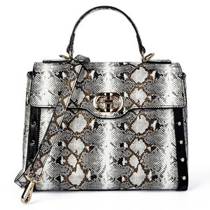 Borse Tote di Lusso di Alta Qualità per Donne, Borse a Spalla in Pelle PU, Borse alla Moda con Motivo Pelle di Serpente per Donne - Product Image 2