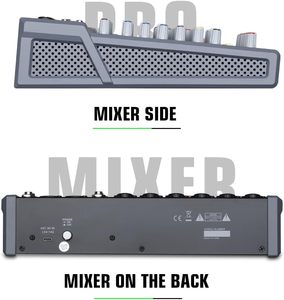 Console <span class=keywords><strong>de</strong></span> <span class=keywords><strong>mixage</strong></span> Audio professionnelle à 12 voies 99DSP effet DJ scène musique Audio vidéo éclairage mélangeur professionnel - Product Image 2
