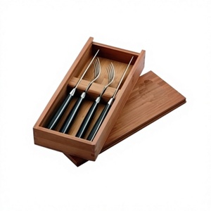 Porta Cubiertos de Madera de Último Diseño con Tapa, Porta Cuchillos, Tenedores y Cucharas de Alta Calidad - Product Image 1