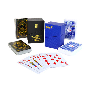 Cartes de poker Jin Li, papier noir, logo personnalisé, jeu de cartes de jeu compétitif - Product Image 2
