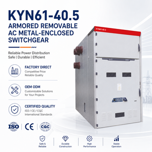 Tablero de Distribución Metálico Blindado Extraíble de Alta Tensión KYN61-40.5 40.5kV para Distribución de Energía de Media Tensión - Product Image 1