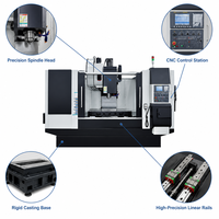 Centre d'usinage vertical CNC VMC1270E VMC1370E VMC1270B VMC1370B, fraiseuse verticale CNC 3 axes pour le traitement des métaux