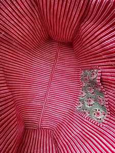 Sac de transport matelassé en coton écologique pour les courses quotidiennes réutilisables, sac en tissu imprimé à la main - Product Image 6