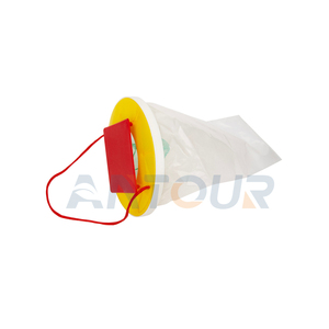 Trappola a sacchetto sospesa in plastica per mosche, Drosophila e vespe, con esca e funzione di cattura e uccisione - Product Image 3