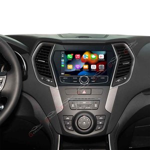 หน้าจอวิดีโอมัลติมีเดียสำหรับรถยนต์ระบบแอนดรอยด์ระบบนำทาง GPS Wi-Fi 4G สำหรับ hyundai santa fe IX45 dm 2012-<span class=keywords><strong>2018</strong></span> carplay - Product Image 2