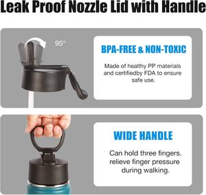 Custom Wholesale Wide Mouth Double Wall <b>Insulated</b> Vacuum <b>Flasks</b> 304 316 Stainless Steel Water Bottle With Straw Drinking - Product Image 6