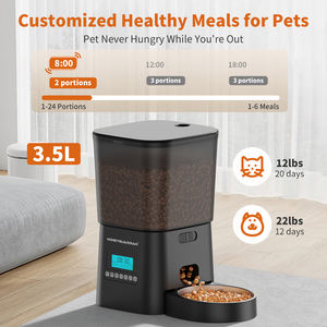 Cats guaridan otomatik kedi besleyici kedi maması dağıtıcı ile kediler köpekler için paslanmaz çelik kase ve yavaş kase - Product Image 2