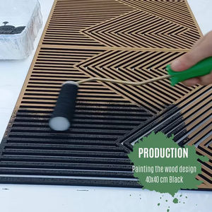 202407 para <span class=keywords><strong>Amazon</strong></span>, gran oferta, conjunto de Panel de decoración de arte de pared de madera, nuevo diseño, Líneas geométricas, letrero de madera para guardería, imagen para sala de estar - Product Image 2