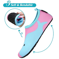 SAGUARO Chaussures aquatiques d'été pour garçons et filles, antidérapantes, chaussettes aquatiques pour enfants, sports de plein air, semelle intermédiaire en EVA, doublure en coton, confortables