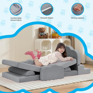 Giving Tree <b>Kids</b> Modular <b>Sofa</b> Castle Play Stool High Resilience Foam 3 Years And Above - Product Image 1