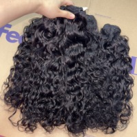 Cheveux humains bouclés indonésiens de qualité supérieure, mèches de cheveux bouclés birmans, mèches de cheveux bruts indonésiens
