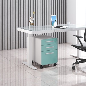 Stile moderno Mobile in ferro di stoccaggio basso armadio ufficio blocco del cassetto con pannello in legno per stampante File unità Mobile per uso domestico Hotel - Product Image 3