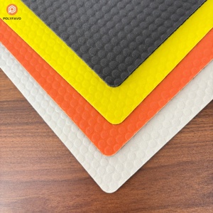 Panel de nido de abeja de polipropileno de doble cara, tablero de protección temporal para pisos, puntos en relieve, fieltro no tejido laminado, antiarañazos - Product Image 4