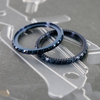 Nuevo Bisel de Acero Inoxidable 316L H&T SKX 007 con Diseño de Turbina para Reloj de Buceo - Ligero y Duradero con Junta