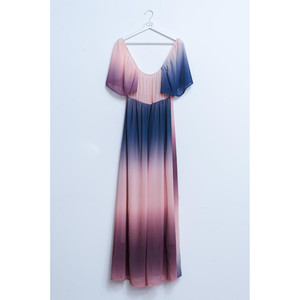 Robe maxi Ombre Sweetheart en beige - Product Image 1