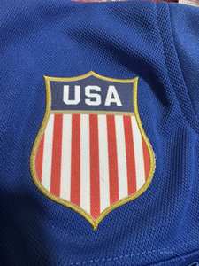 Jersey Tim Hoki Es Pria USA 7 Brady dan Tkachuk Royal 2026 Tandang Bordir Seragam Olahraga dengan Logo - Product Image 6
