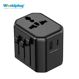 Worldplug quốc tế đa cắm ổ cắm trên toàn thế giới Power Adapter phổ du lịch cắm Adapter sạc - Product Image 1